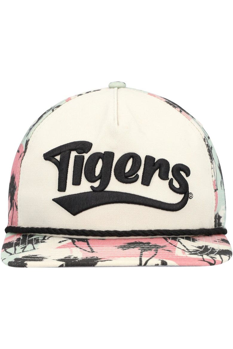 Men's New Era Cream Clemson Tigers High Tide Golfer Snapback Hat, Alternate, color, Cream