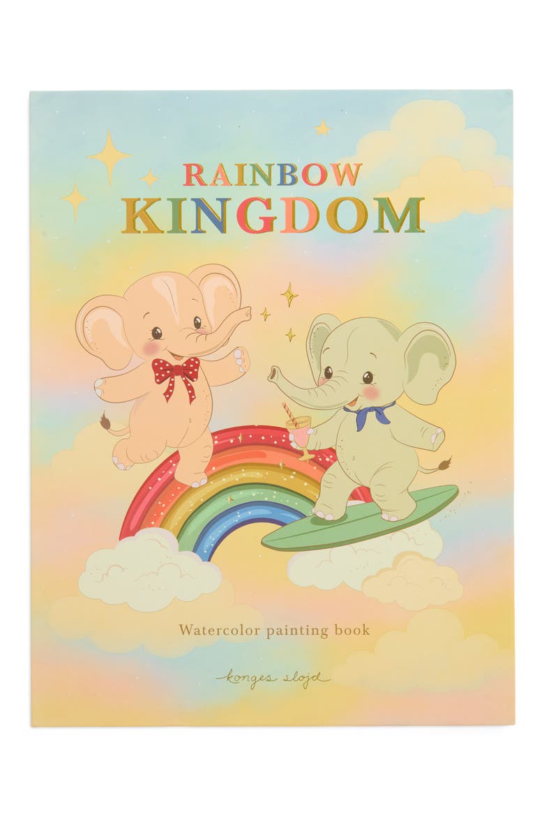 Kids' Rainbow Kingdom Watercolor Painting Book, Main, color, MULTI