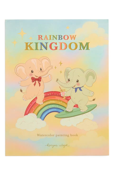 Kids' Rainbow Kingdom Watercolor Painting Book