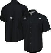 Columbia Men's Columbia Black Chicago White Sox Tamiami Omni-Shade Button-Down Shirt