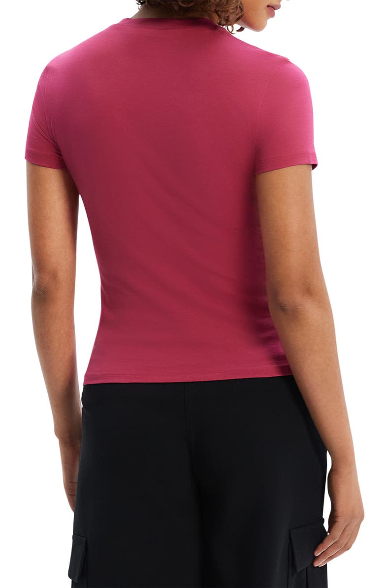 Theory Tiny Apex Organic Pima Cotton T-Shirt, Alternate, color, Deep Rose
