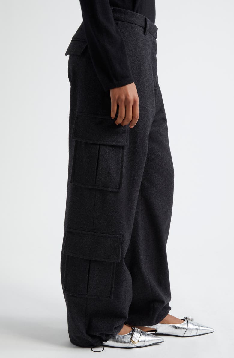 Wales Bonner Reverb Wool & Cashmere Cargo Pants, Alternate, color,