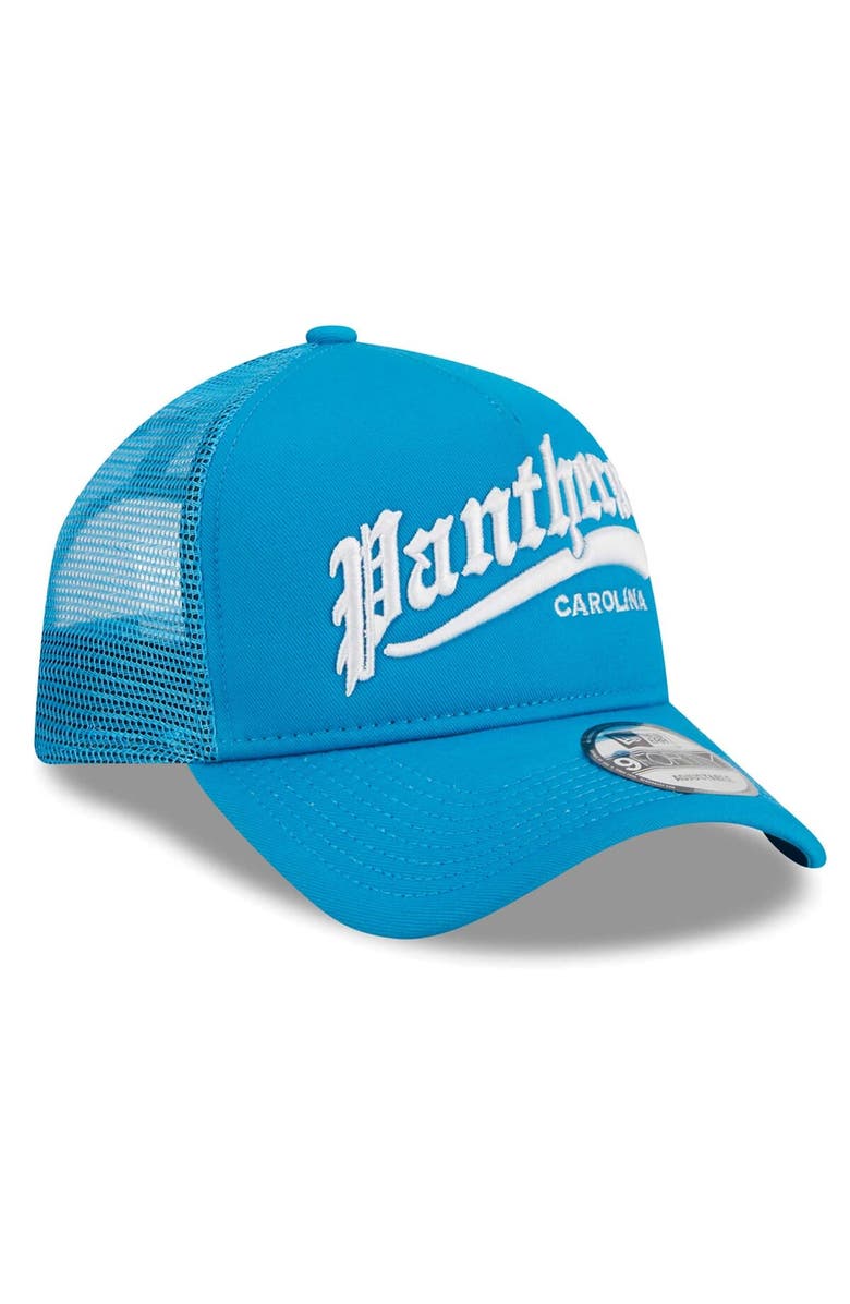 New Era Men's New Era Blue Carolina Panthers Caliber Trucker 9FORTY Adjustable Hat, Alternate, color, Blue