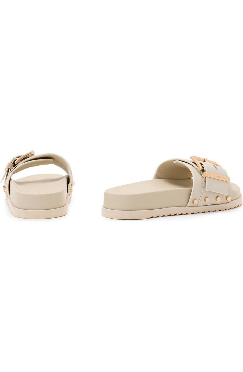 AllSaints Ellie Stud Slide Sandal, Alternate, color, Chalk White