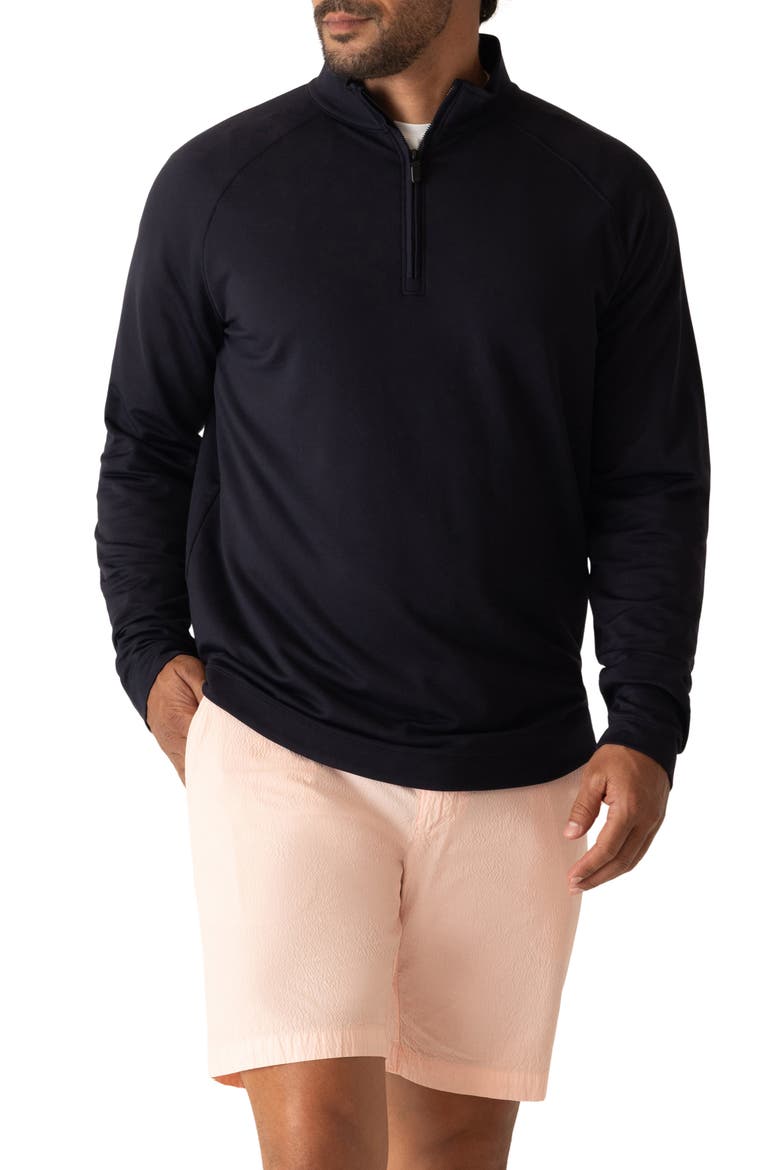 Techno MIcrolight Quarter Zip Pullover, Main, color, MIDNIGHT