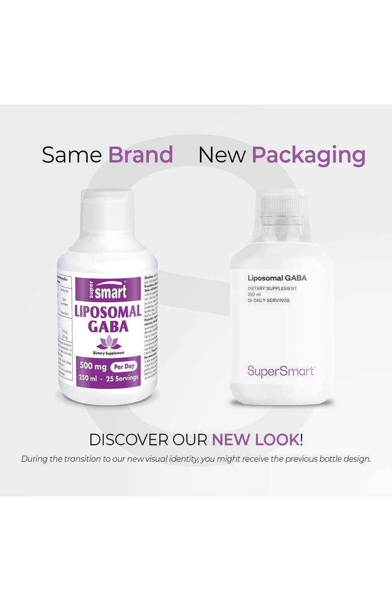 SuperSmart Liposomal GABA 500mg per Day, Alternate, color, 