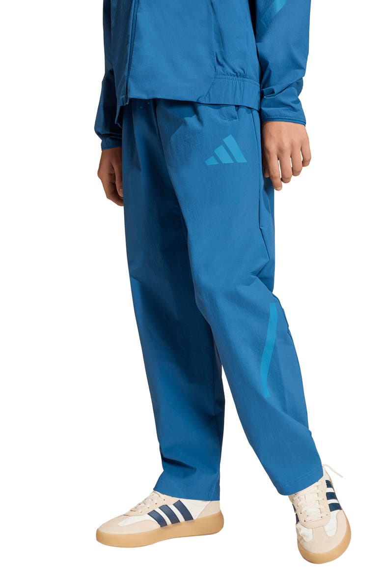 adidas Originals Kids' Z-N-E Woven Travel Pants, Alternate, color, Dusky Petrol/ Dusky Ink