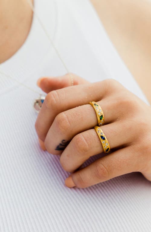 Birthdate Co. The February Birthstone Ring In Gold/amethyst