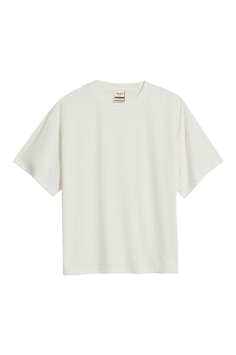 Jenaro Waffle Knit T-Shirt, Main, color, BONE