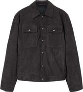 AllSaints Shelton Goatskin Suede Jacket