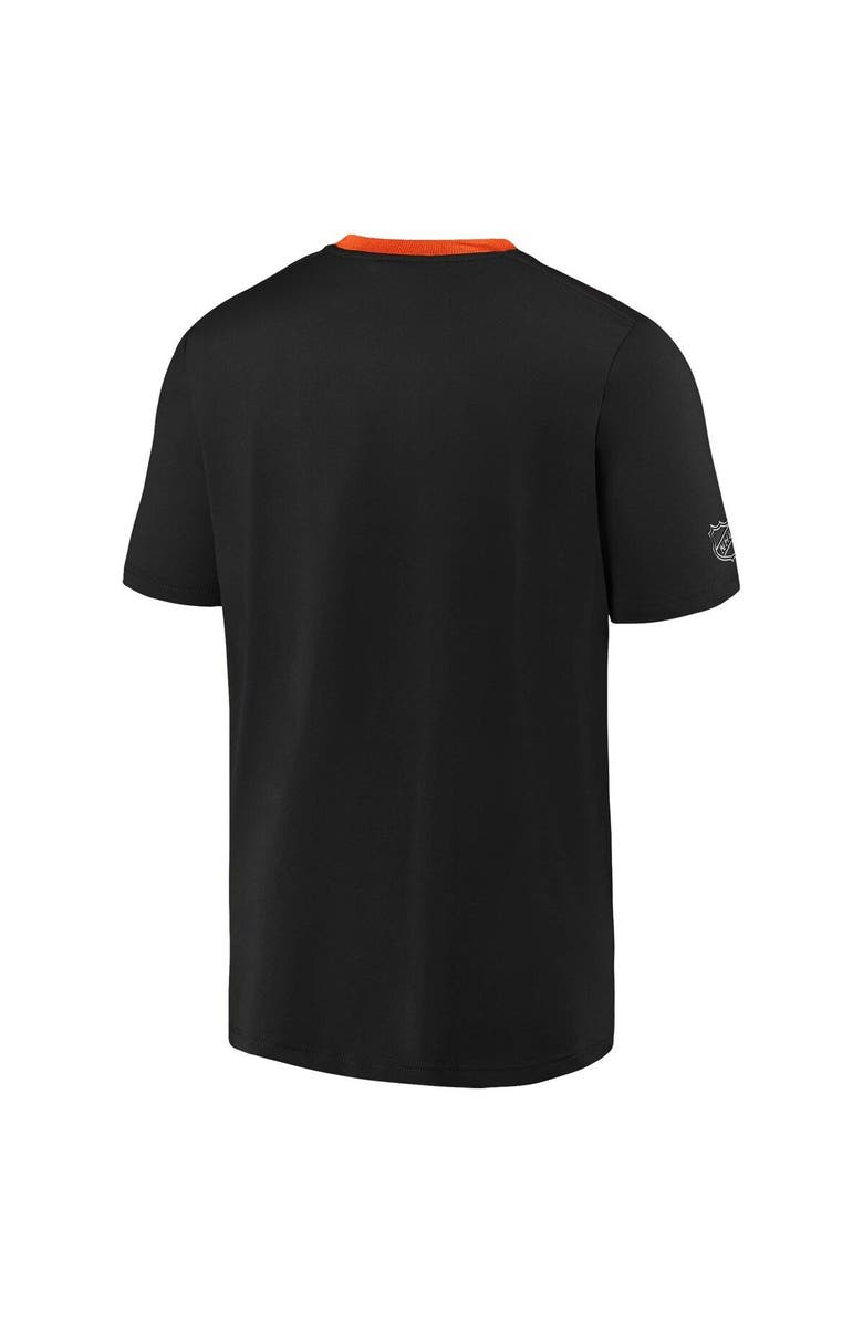 FANATICS Men's Fanatics Branded Black Philadelphia Flyers Authentic Pro Locker Room Performance T-Shirt, Alternate, color, 