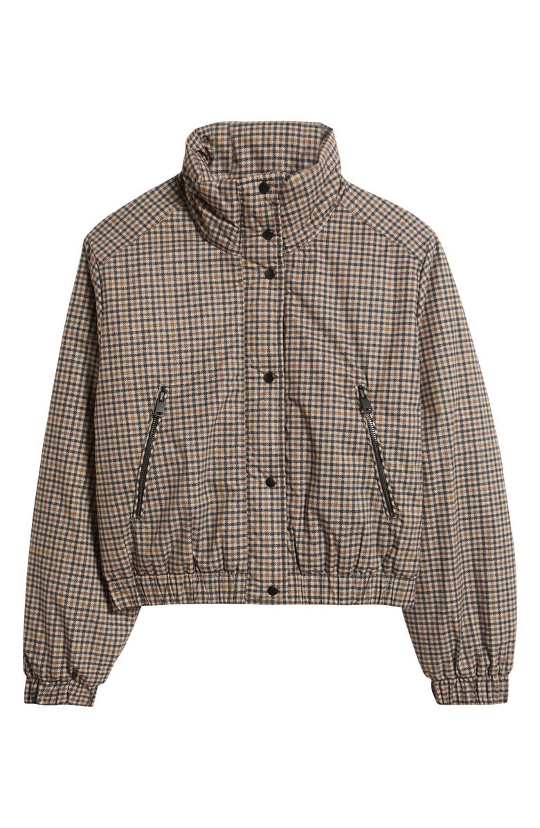 Brooklyn Industries Tartan Crop Jacket, Alternate, color, Tartan Check