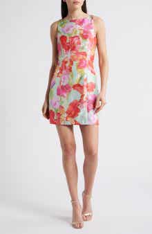 Hutch Ren Floral Jacquard Minidress
