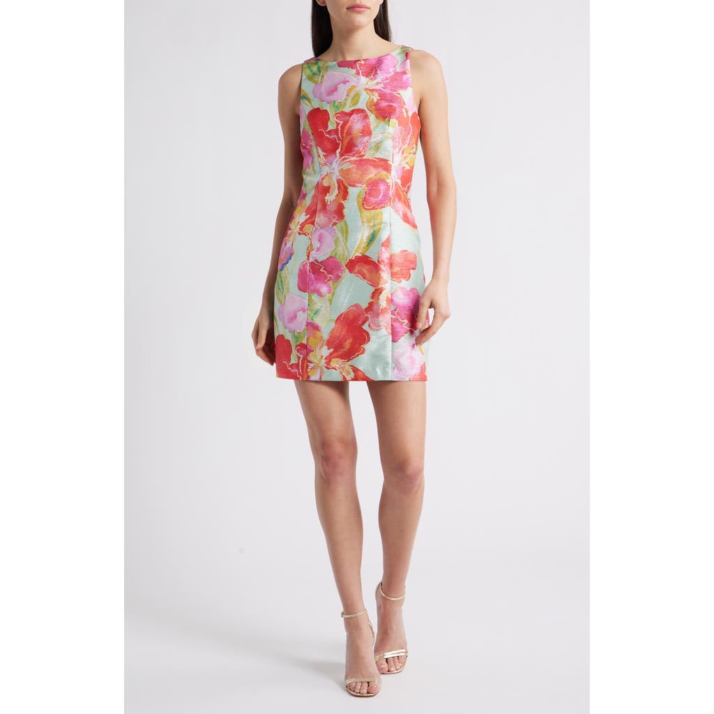 HUTCH HUTCH REN FLORAL JACQUARD MINIDRESS