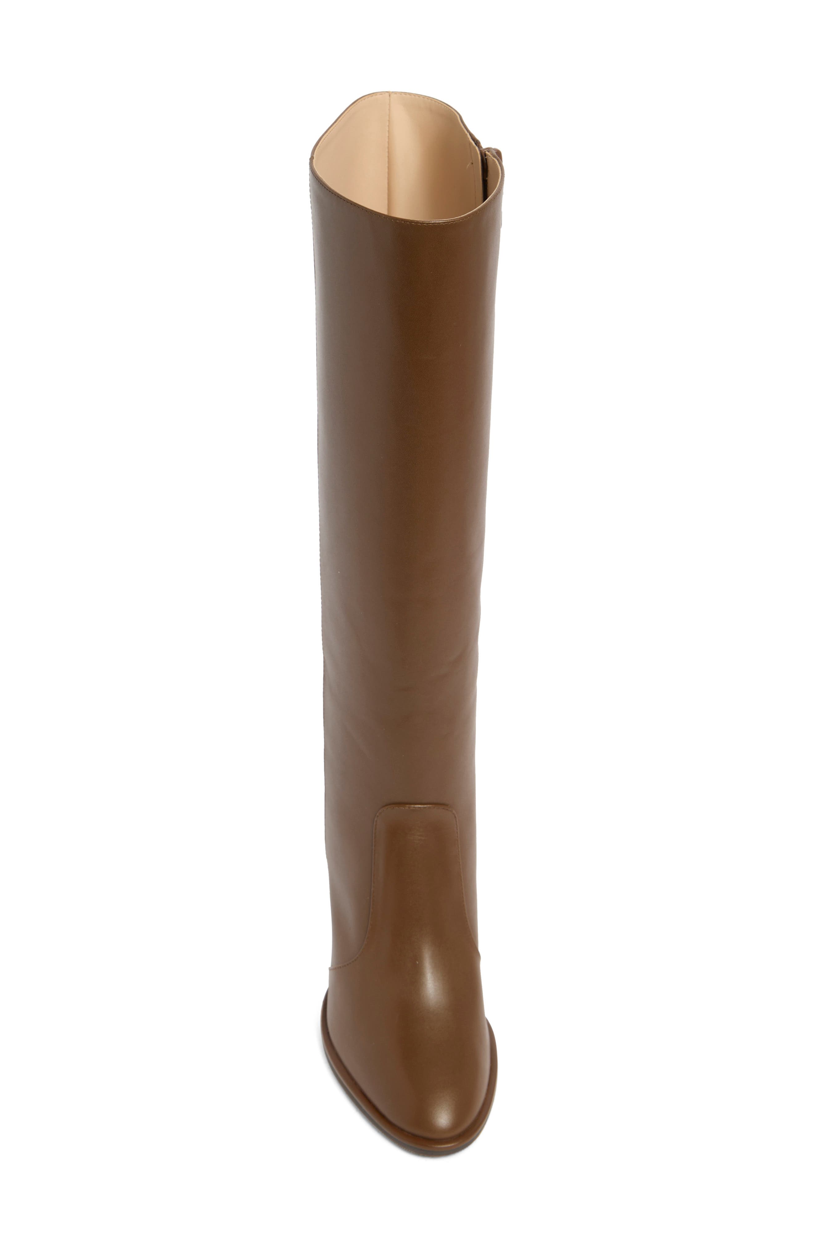 Stuart Weitzman Ryland Tall Leather Boot, Alternate, color, Espresso/ Dark Brown