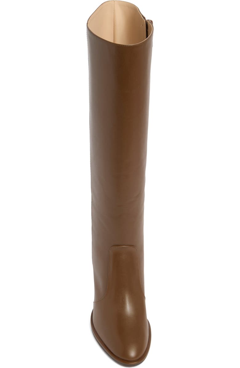 Stuart Weitzman Ryland Tall Leather Boot, Alternate, color, Espresso/ Dark Brown