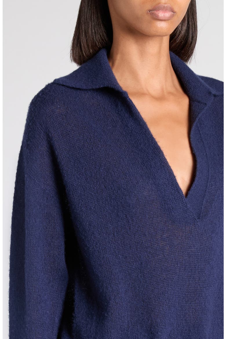 Johnny Collar Cashmere Sweater, Alternate, color, HB905 BRIGHT NAVY