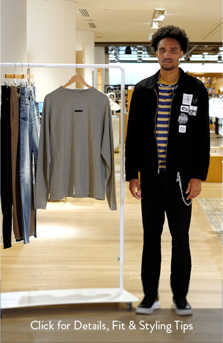 Classic Fit Long Sleeve Logo Graphic T-Shirt, sales video thumbnail