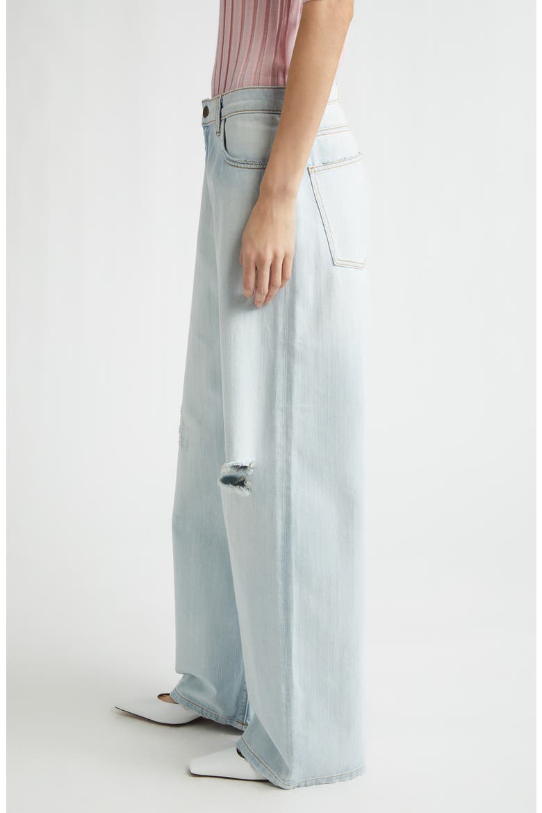 Uptown Ripped Straight Leg Jeans, Alternate, color, DUSTY BLUE