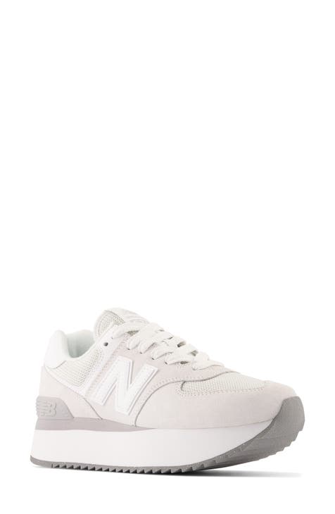 New balance womens leather sneakers hotsell