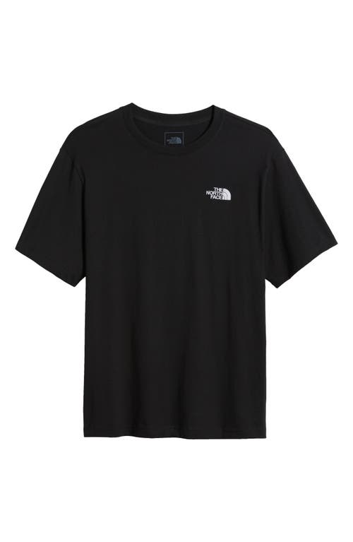 Shop The North Face Box Fit Evolution Embroidered T-shirt In Tnf Black