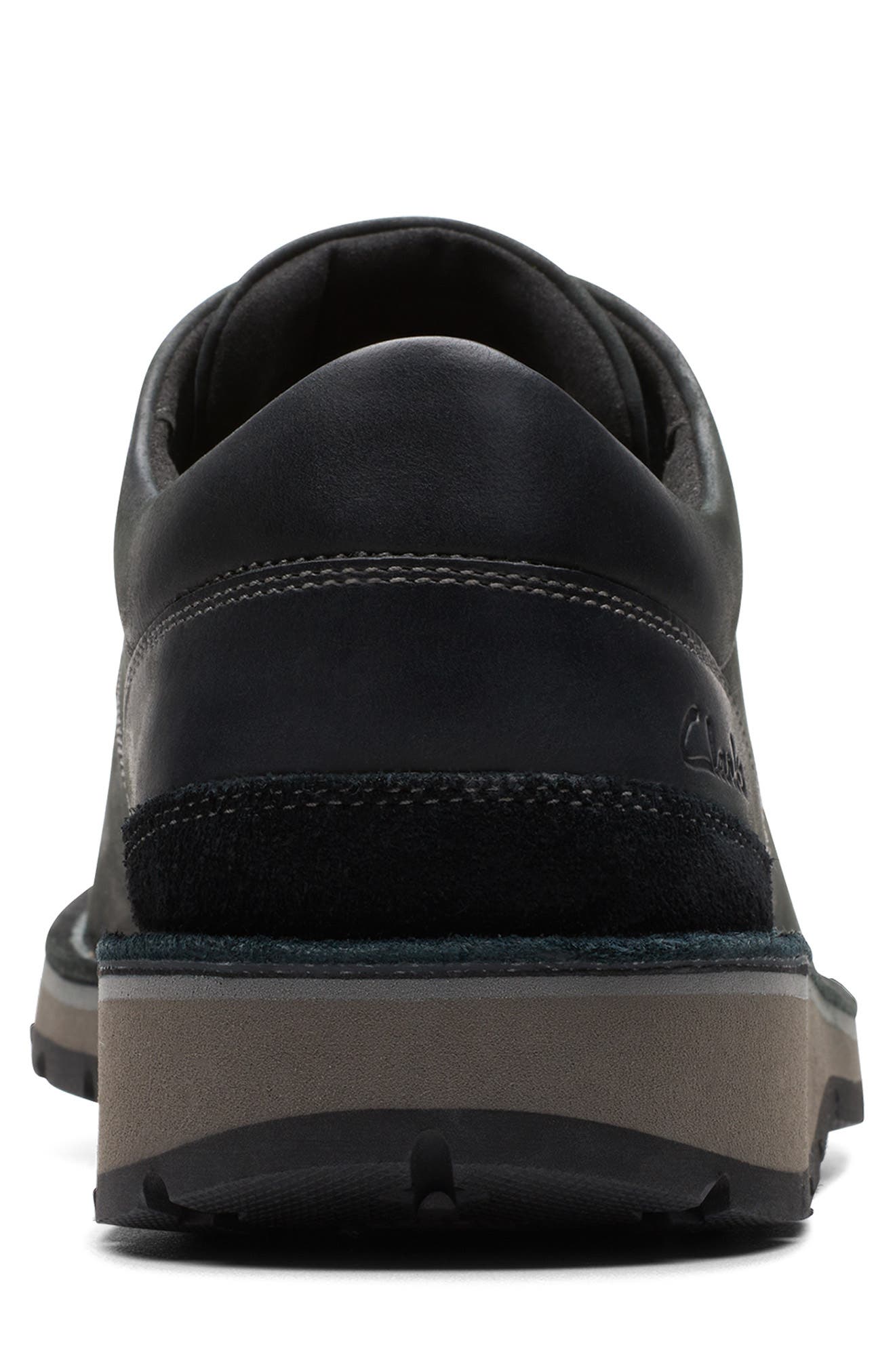 Clarks<sup>®</sup> Gravelle Low Moc Toe Derby, Alternate, color, Black Leather