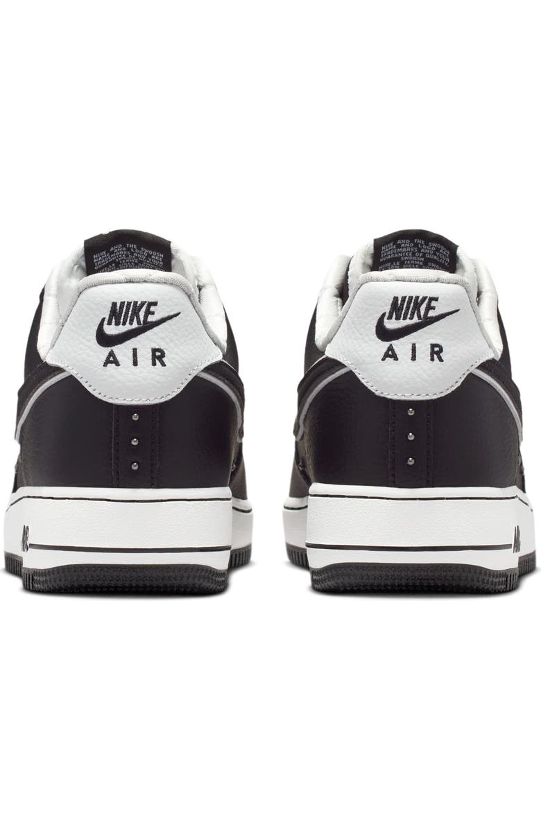 Nike Air Force 1 '07 Premium Basketball Sneaker, Alternate, color, Black/ White/ Dark Grey