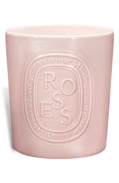Diptyque Roses Extralarge Scented Candle In Pink