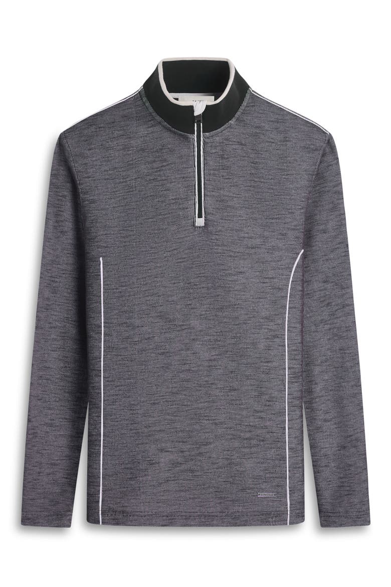 Quarter Zip Performance Pullover, Alternate, color, BLACK