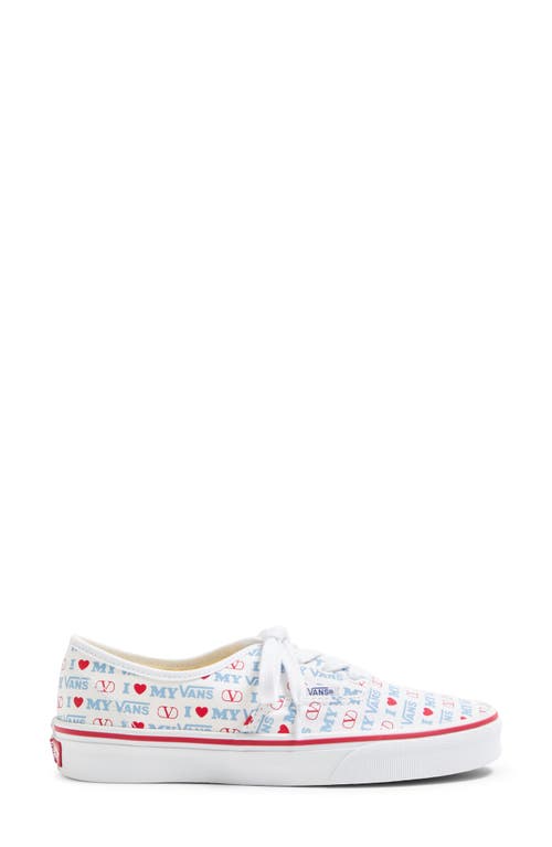Valentino X Vans Authentic Low Top Sneaker In White