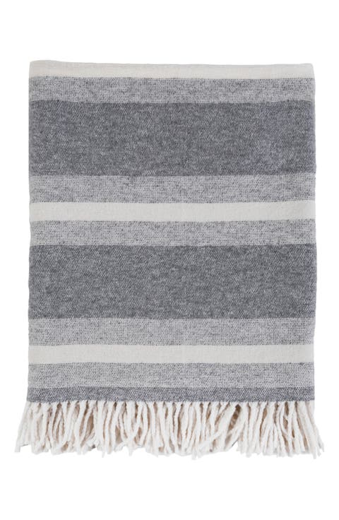 Alpine Stripe Cotton Throw Blanket