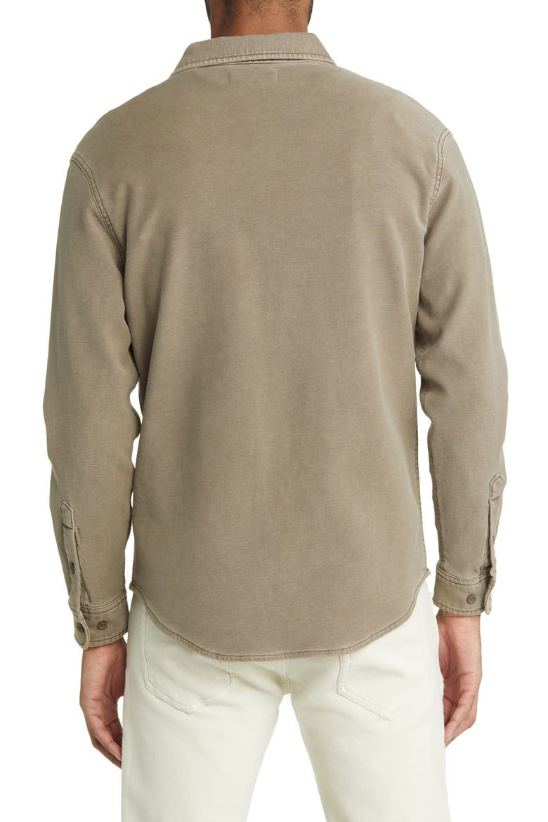 Tailored Terry Shirt Jacket, Alternate, color, TAUPE