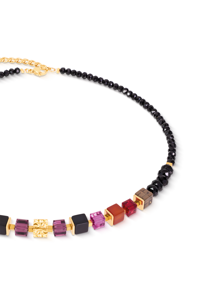 Necklace Cube Mix Precious Berry Gold, Alternate, color, Berry Gold