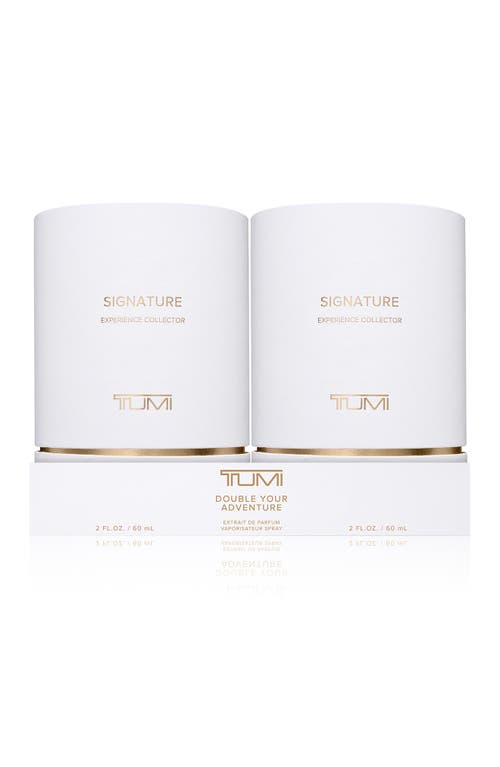 Tumi Signature Experience Collector Extrait De Parfum Duo $190 Value In Transparent