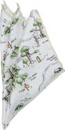 Cufflinks, Inc. Winnie the Pooh Map Silk Pocket Square