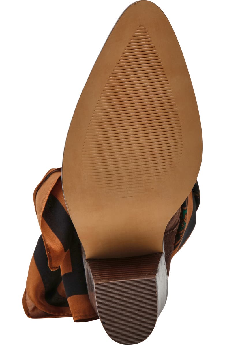 Steve Madden Sally Scarf Boot, Alternate, color, Brown Suede
