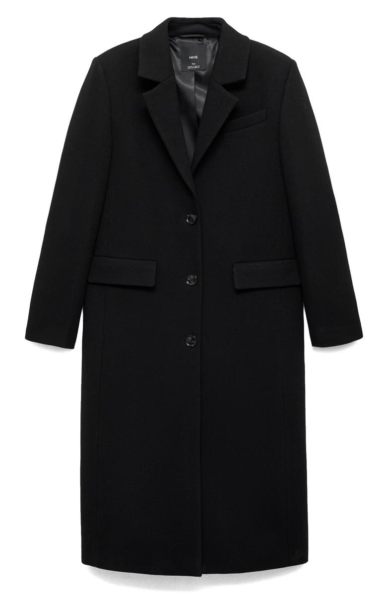 MANGO Tailored Wool Blend Coat, Main, color,