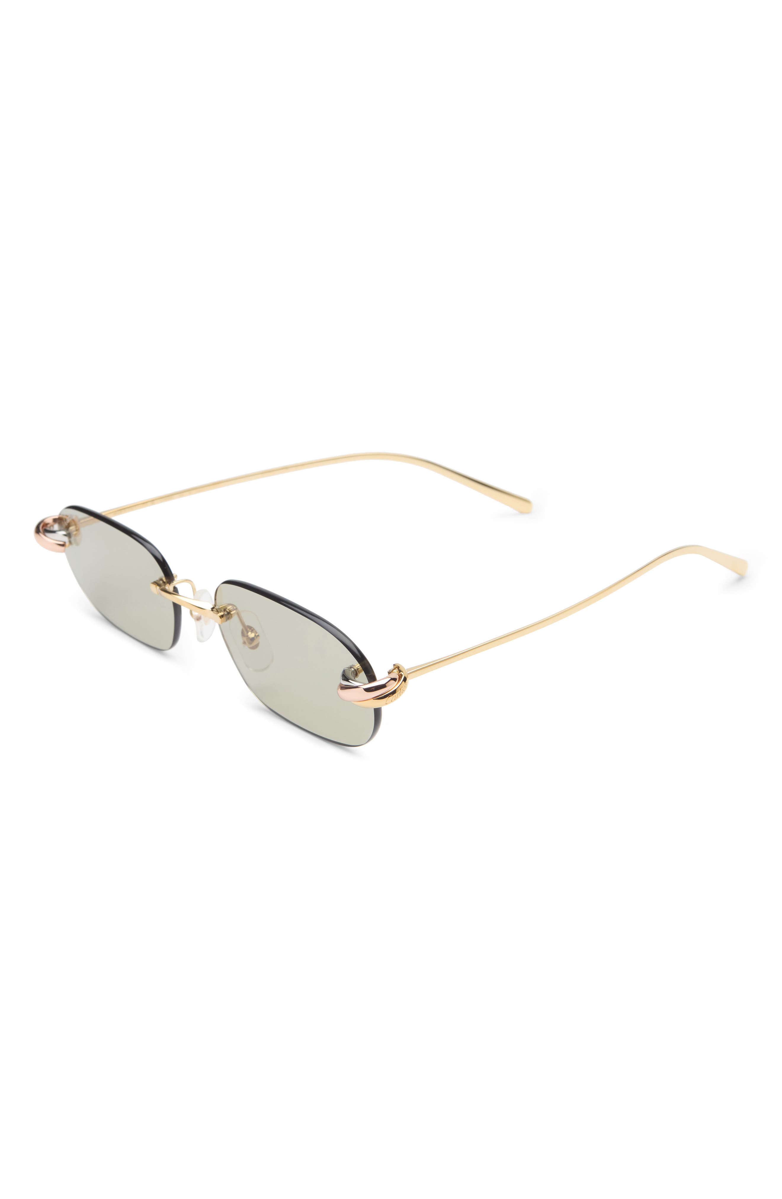 Cartier 55mm Frameless Rectangular Sunglasses (Women) | Nordstrom