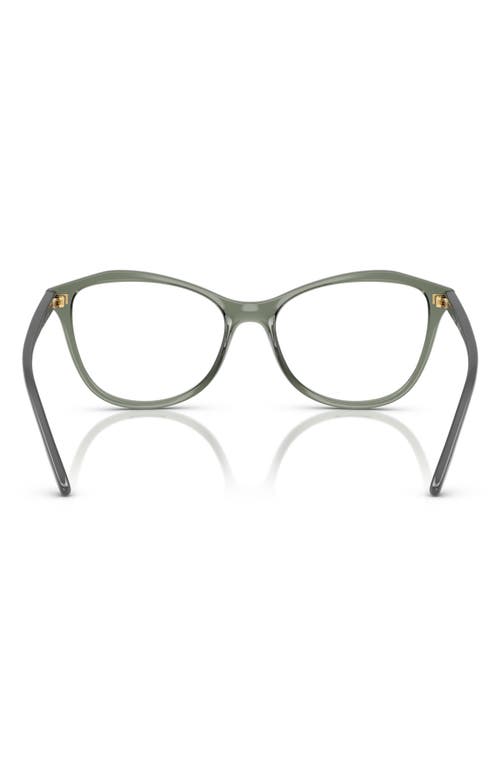 Shop Vogue 54mm Irregular Optical Glasses In Green