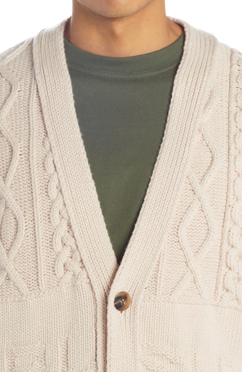 Ambush Asymmetrical Mixed Stitch Cardigan, Alternate, color,