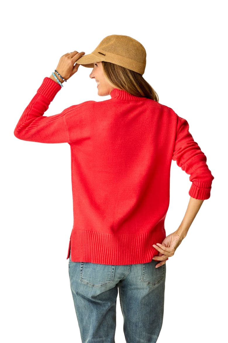 Woodward Sweater, Alternate, color, Poinsettia