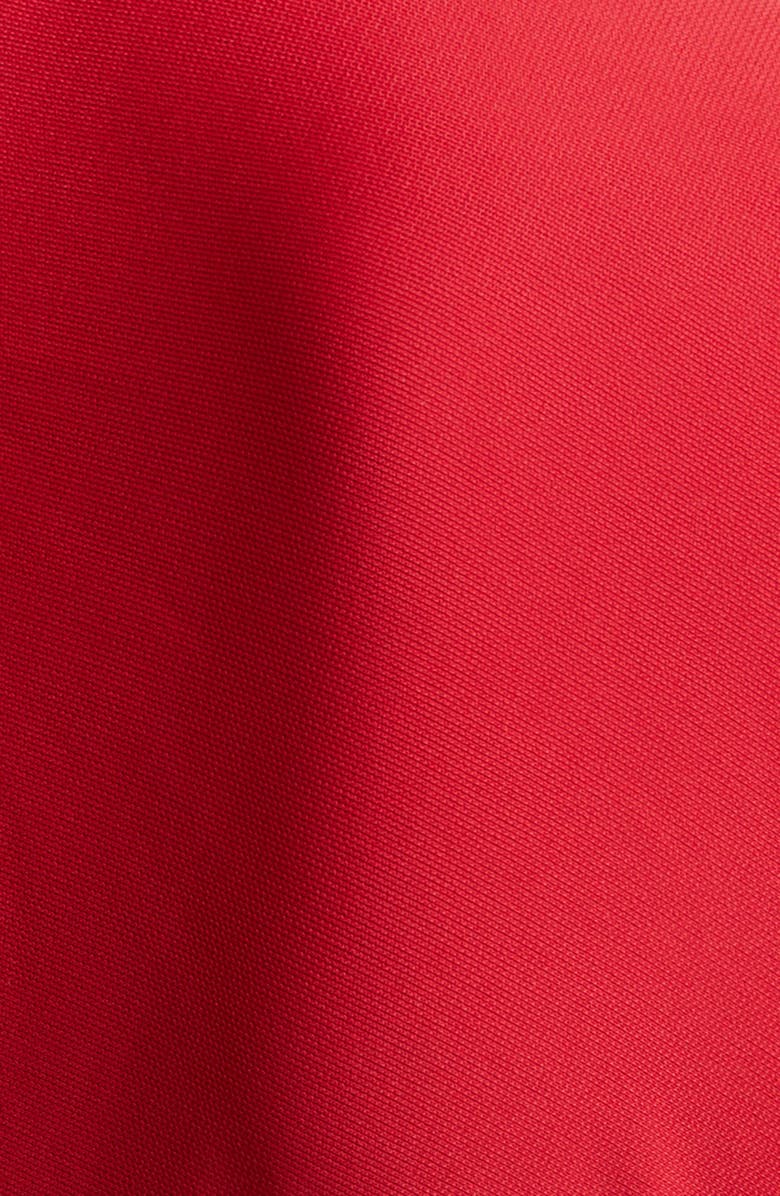 Cinq à Sept Rosita Rhinestone Brooch Detail Ruched Dress, Alternate, color, 