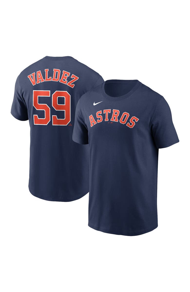 Nike Men's Nike Framber Valdez Navy Houston Astros Player Name & Number T-Shirt, Main, color, Navy