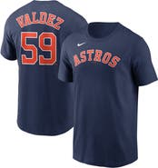 Nike Men's Nike Framber Valdez Navy Houston Astros Player Name & Number T-Shirt
