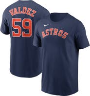 Nike Men's Nike Framber Valdez Navy Houston Astros Player Name & Number T-Shirt