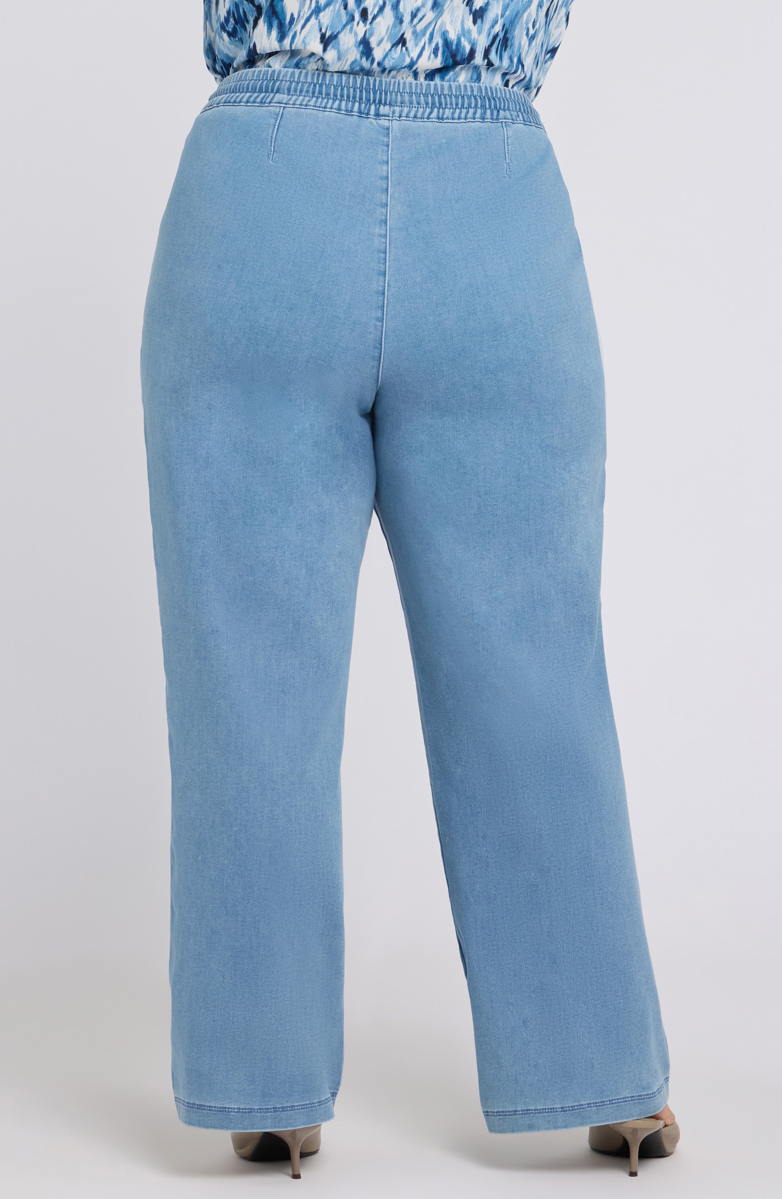 Relaxed Drawstring Wide Leg Jeans - image 2
