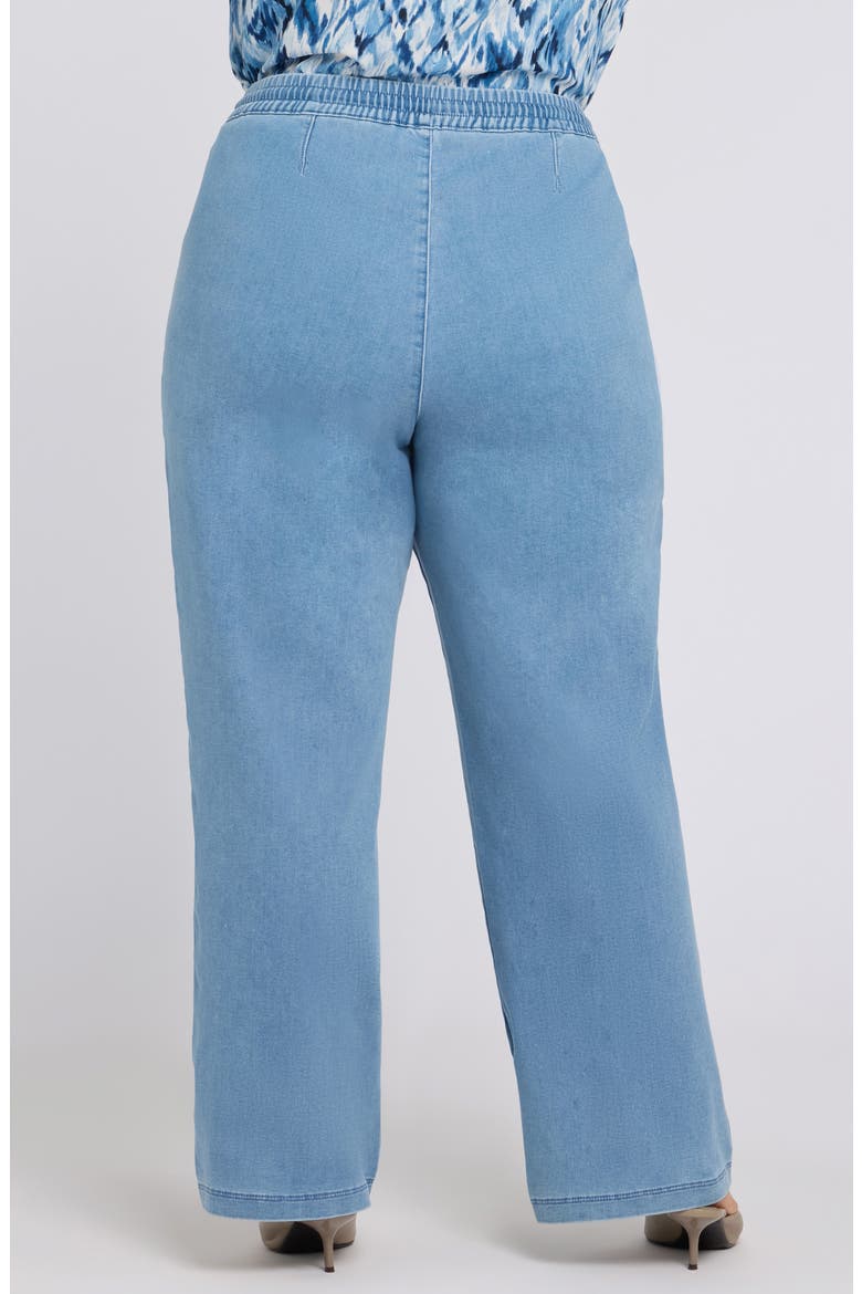 Relaxed Drawstring Wide Leg Jeans, Alternate, color, LIGHT INDIGO