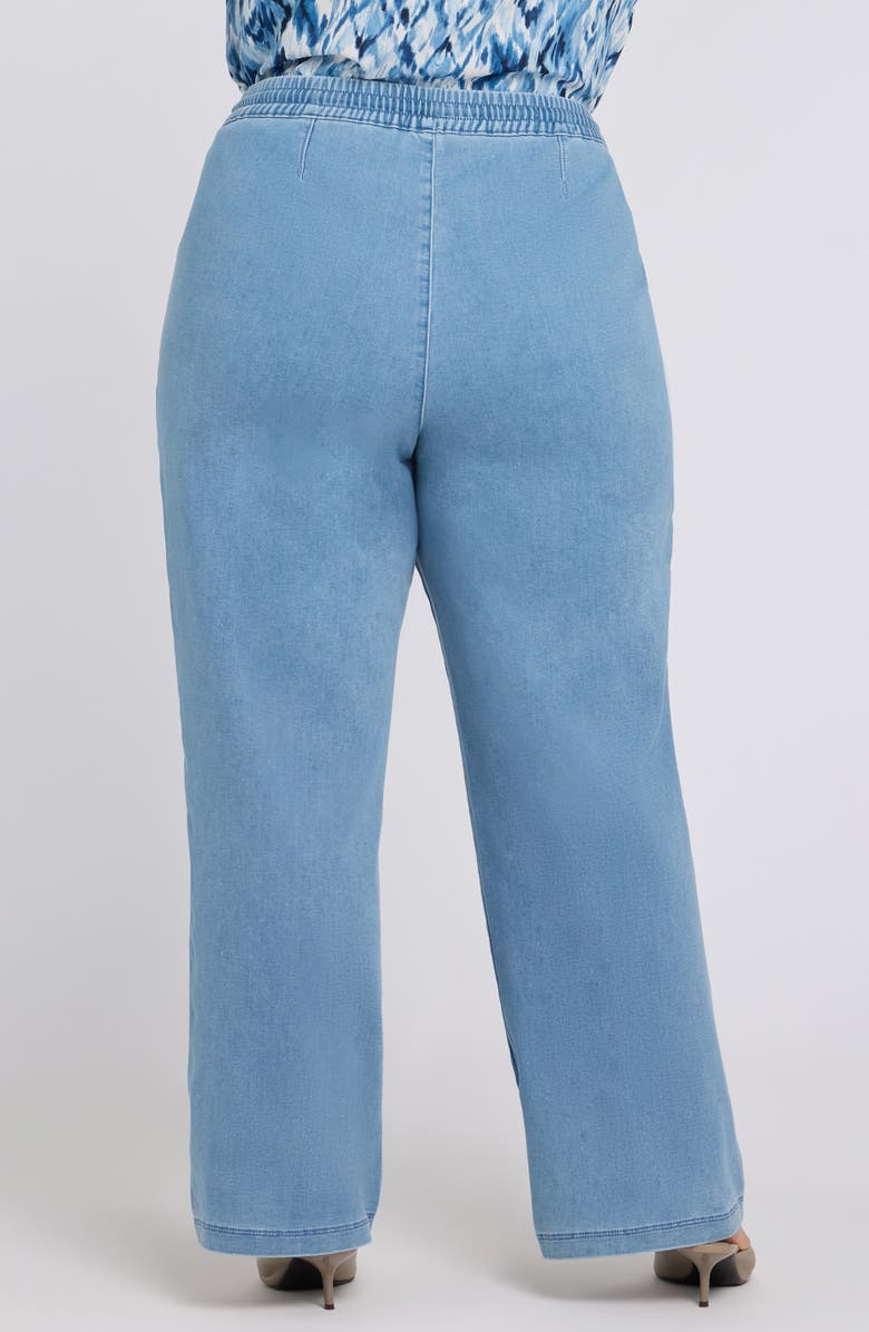 NYDJ Relaxed Drawstring Wide Leg Jeans, Alternate, color, Light Indigo