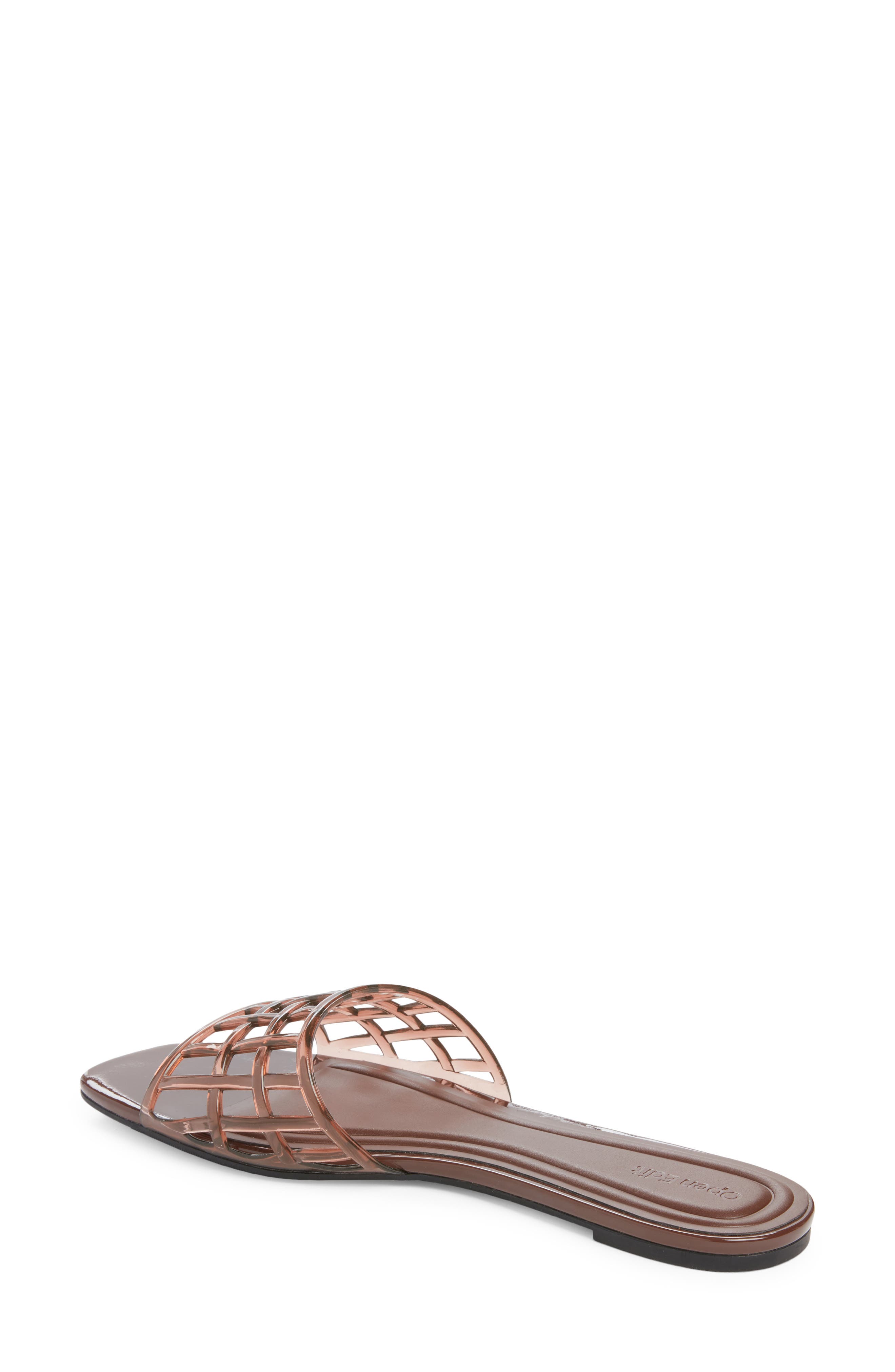 Open Edit Solis Jelly Slide Sandal, Alternate, color, 