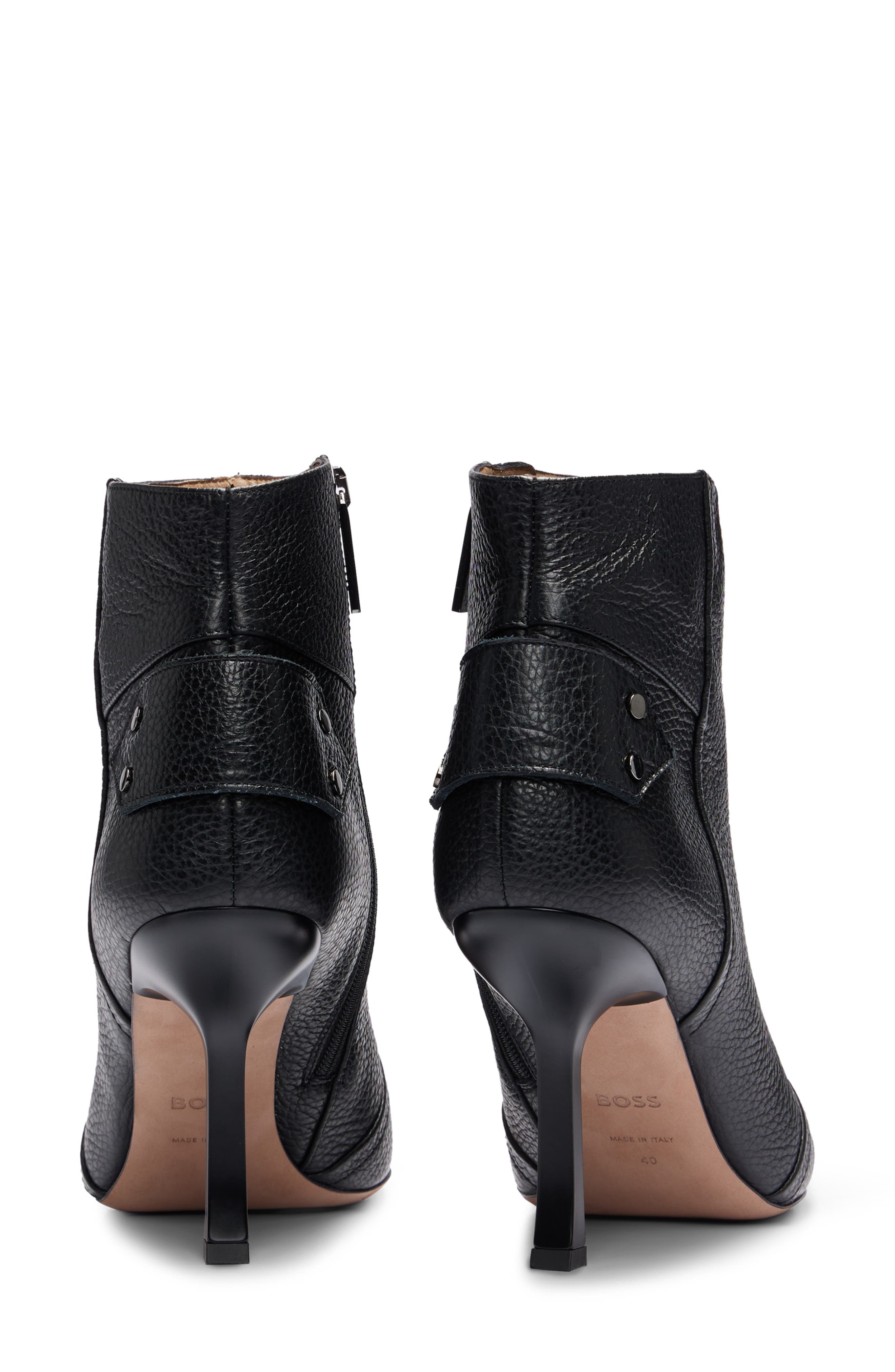 BOSS Vivian Pointed Toe Bootie, Alternate, color, Blk